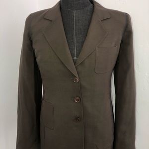 Giorgio Armani Silk Pantsuit US L 46 Black Label BORGO 21